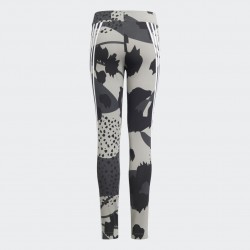 ADIDAS FUTURE ICONS SPORT COTTON 3-STRIPES WILD SHAPES aop TIGHTS girls (grey)