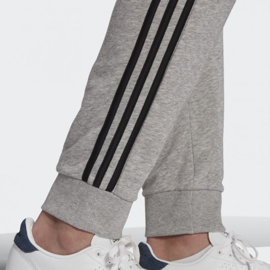 adidas Essentials 3-Stripes French Terry Cuffed Pants - Grey