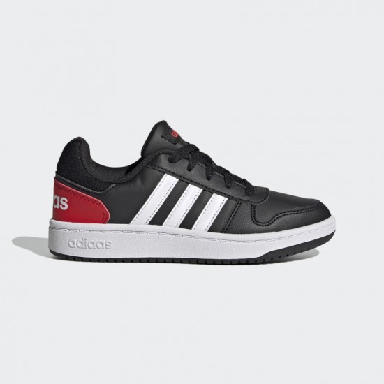 ADIDAS HOOPS 2.0 K (black-red) SHOES
