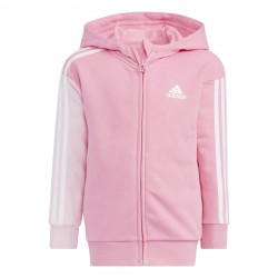 ADIDAS GIRLS 3 STRIPES FRENCH TERRY SET pink-blue