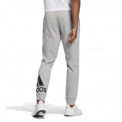 ADIDAS MEN ESSENTIALS FRENCH TERRY TAPERED CUFF LOGO PANTS grey