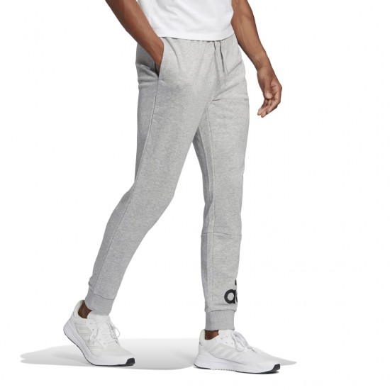 ADIDAS MEN ESSENTIALS FRENCH TERRY TAPERED CUFF LOGO PANTS grey APPAREL