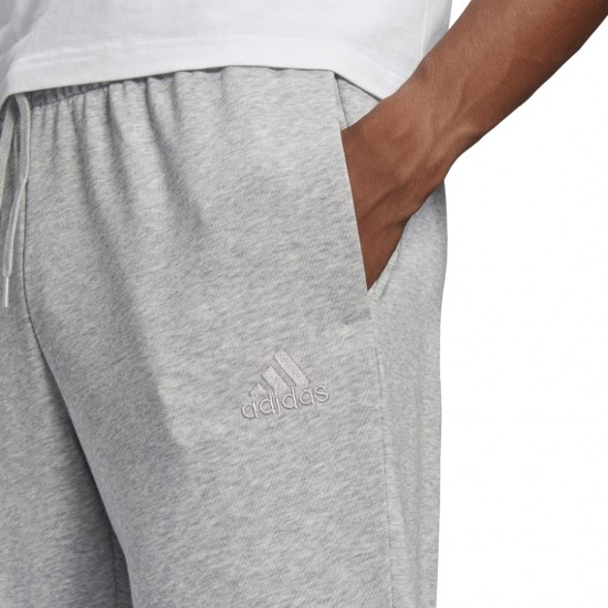 ADIDAS MEN ESSENTIALS FRENCH TERRY TAPERED CUFF LOGO PANTS grey APPAREL