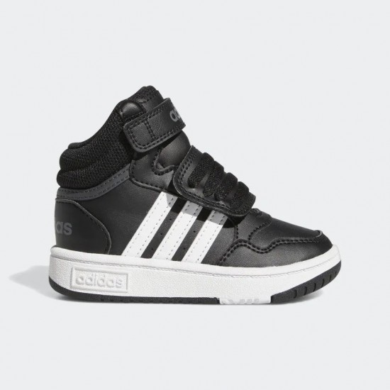 ADIDAS INFANTS HOOPS MID SHOES black-white SHOES