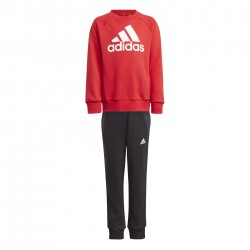 ADIDAS KIDS ESSENTIALS FRENCH TERRY JOGGER SET red-black
