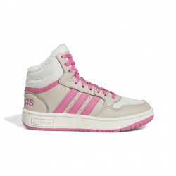 ADIDAS KIDS SHOES HOOPS MID 3.0 K IF7739 grey-pink