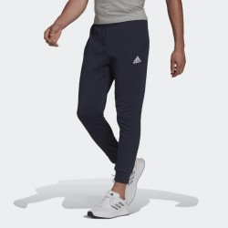 ADIDAS MEN ESSENTIALS SMALL LOGO FRENCH TERRY 7/8 PANTS blue