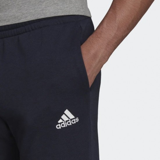 ADIDAS MEN ESSENTIALS SMALL LOGO FRENCH TERRY 7/8 PANTS blue APPAREL