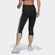 ADIDAS WOMEN DESIGNED TO MOVE HIGH-RISE 3-STRIPES 3/4 SPORT TIGHTS black APPAREL