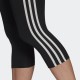 ADIDAS WOMEN DESIGNED TO MOVE HIGH-RISE 3-STRIPES 3/4 SPORT TIGHTS black APPAREL