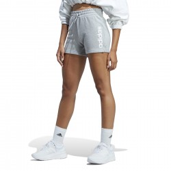 ADIDAS WOMEN LINEAR FRENCH TERRY SHORTS IC4443 grey