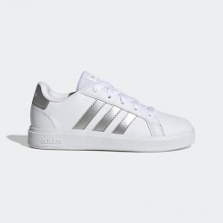 ADIDAS KIDS SHOES GRAND COURT 2.0 K white-silver
