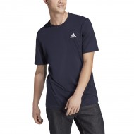 ADIDAS MEN ESSENTIALS SINGLE JERSEY EMBROIDERED SMALL LOGO HY3404 navy blue