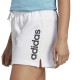 ADIDAS WOMEN ESSNETIALS LINEAR FRENCH TERRY SHORTS IC6875 white APPAREL