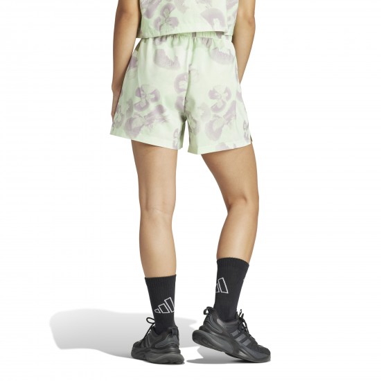 ADIDAS WOMEN FLORAL GRAPHIC WOVEN SHORTS IS4250 green APPAREL