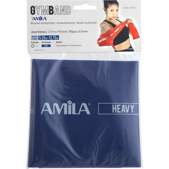 AMILA GYMBAND 2.5m heavy blue Accessories