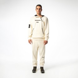 BE:NATION MEN HOODIE WITH ZIPS 06302202 off white