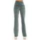 BE:NATION WOMEN VELOUR FLARE PANTS 02102307 green APPAREL