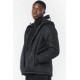 BODY ACTION MEN PADDED JACKET WITH HOOD 073222 black APPAREL