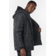 BODY ACTION MEN PADDED JACKET WITH HOOD 073222 black APPAREL
