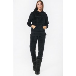 BODY ACTION WOMEN RELAXED FIT VELOUR PANTS 021239 black
