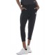 BODY ACTION WOMEN 3/4 STRETCH FRENCH TERRY PANTS black APPAREL