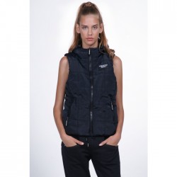 BODY ACTION HOODED QUILTED JACKET black W