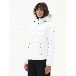 EMERSON WOMEN PUFFER JACKET WITH REMOVABLE HOOD 232.EW10.40 white
