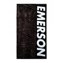 EMERSON ANIMAL PRINT BEACH TOWEL 231.EU04.08 μαύρο