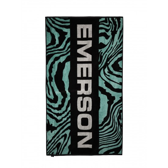 EMERSON ANIMAL PRINT BEACH TOWEL 241.EU04.06 mint black Accessories