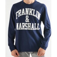 FRANKLIN MARSHALL MEN LONGSLEEVE TEE navy blue