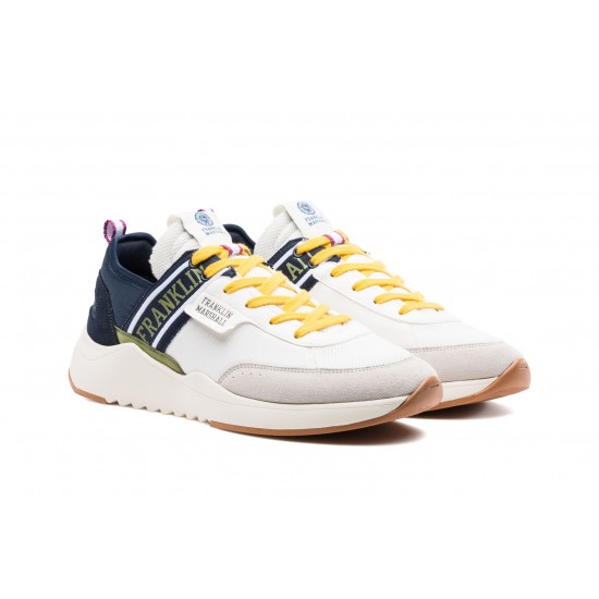 FRANKLIN MARSHALL MEN BASELINE white-yellow SHOES
