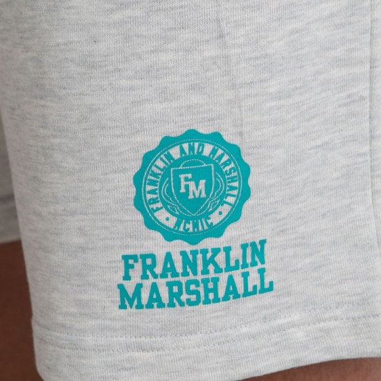 FRANKLIN MARSHALL MEN SHORTS small logo grey APPAREL