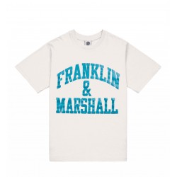FRANKLIN MARSHALL MEN T-SHIRT big logo white