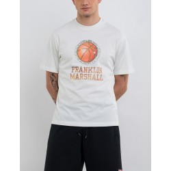 FRANKLIN MARSHALL MEN T-SHIRT basketball white