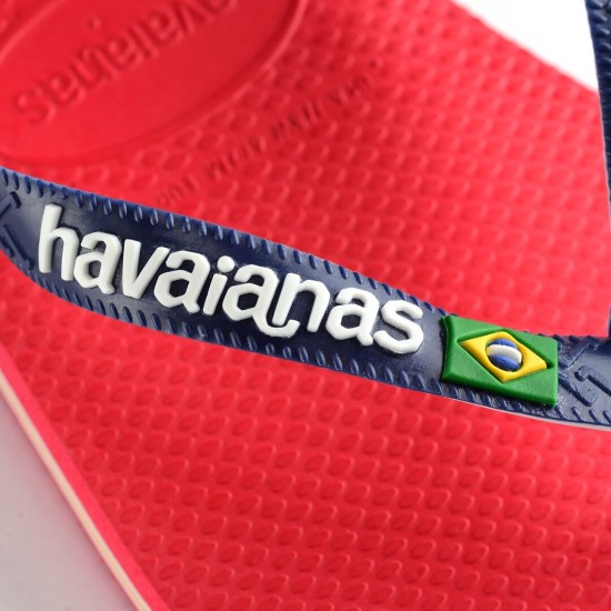 HAVAIANAS MEN BRASIL MIX FC FLIP FLOPS red-blue SHOES