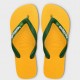 HAVAIANAS MEN BRASIL LOGO FLIP FLOPS 4110850 yellow SHOES
