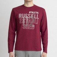 RUSSELL ATHLETIC ΑΝΔΡΙΚΗ ΜΠΛΟΥΖΑ SHED L/S TEE A1-039-2 (μπορντό)