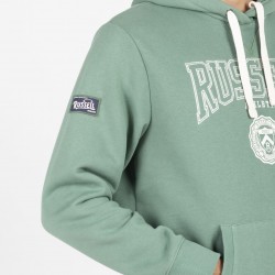RUSSELL ATHLETIC MEN COLLEGIATE PULL OVER HOODIE A2-052-2 green