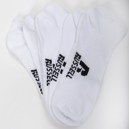 RUSSELL ATHLETIC UNISEX NO SHOW SOCKS 3pack white Accessories