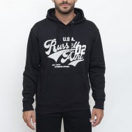 RUSSELL ATHLETIC MEN PULL OVER HOODIE A3-020-2 black