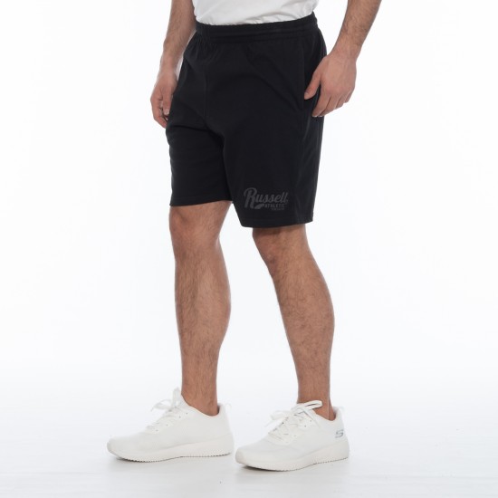 RUSSELL ATHLETIC MEN CHECK SHORTS A2-016-1 black APPAREL
