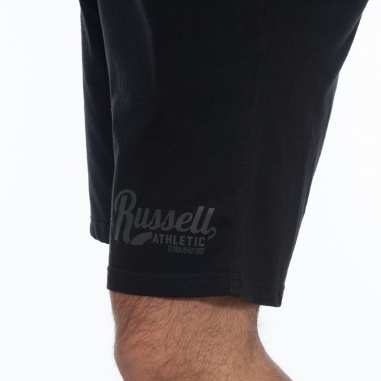 RUSSELL ATHLETIC MEN CHECK SHORTS A2-016-1 black APPAREL