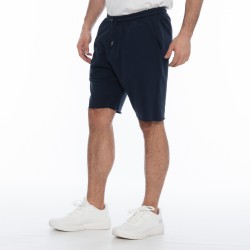 RUSSELL ATHLETIC MEN COINED RAW EDGE SHORTS navy