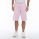 RUSSELL ATHLETIC MEN RAW EDGE SHORTS EMBOSSED PRINT pink