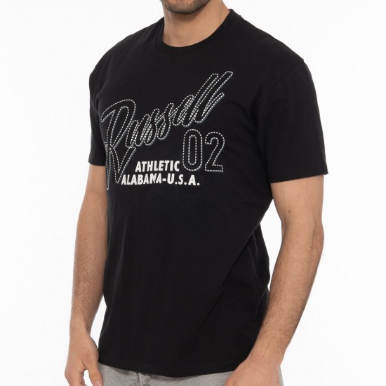 RUSSELL ATHLETIC MEN T-SHIRT A2-023-1 black APPAREL