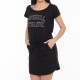 RUSSELL ATHLETIC WOMEN T-SHIRT DRESS black APPAREL