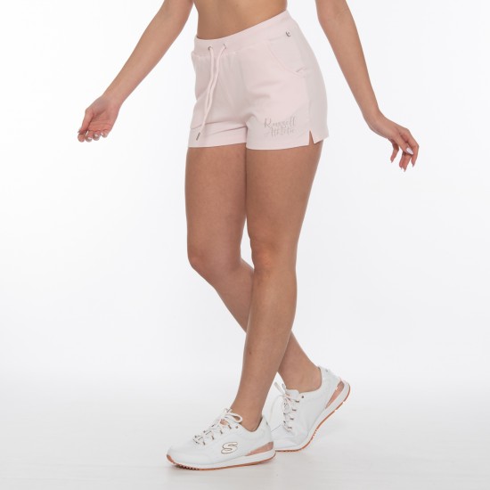RUSSELL ATHLETIC WOMEN SCRIPTED SHORTS pink APPAREL