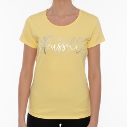 RUSSELL ATHLETIC WOMEN CREWNECK T-SHIRT yellow