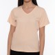 RUSSELL ATHLETIC WOMEN V-NECK T-SHIRT pale blush APPAREL